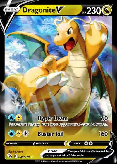 Dragonite V 49/78 Pokémon GO Pokemon card