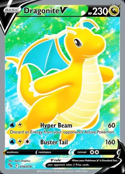 Dragonite V 76/78 Pokémon GO Pokemon card