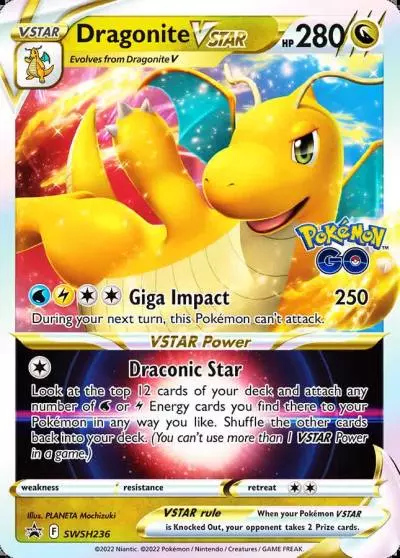 Dragonite VSTAR SWSH236/307 SWSH Black Star Promos Pokemon card