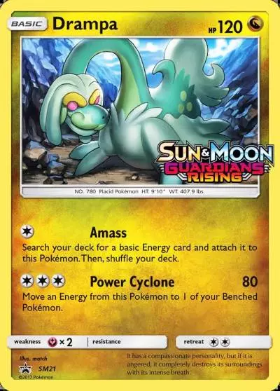 Drampa SM21/248 SM Black Star Promos Pokemon card