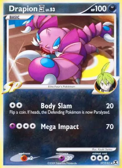 Drapion E4 17/111 Rising Rivals Pokemon card