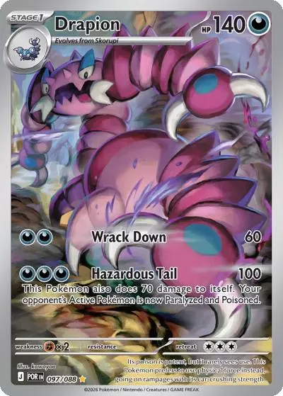 Drapion 97/88 Perfect Order Pokemon card