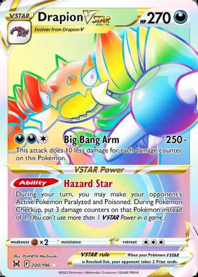 Drapion VSTAR 200/196 Lost Origin Pokemon card