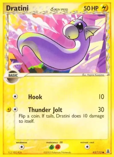 Dratini δ 65/113 Delta Species Pokemon card