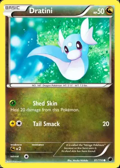 Dratini 81/116 Plasma Freeze Pokemon card