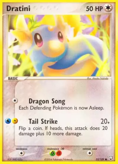 Dratini 53/109 Team Rocket Returns Pokemon card