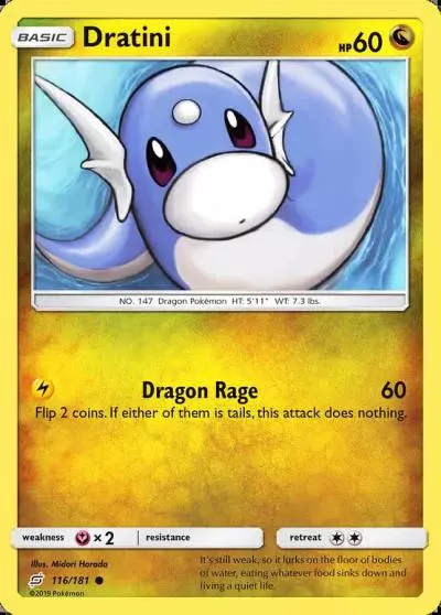 Dratini 116/181 Team Up Pokemon card