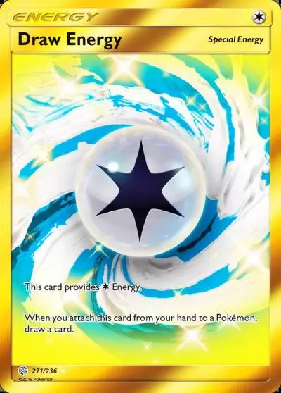Draw Energy 271/236 Cosmic Eclipse Pokemon card