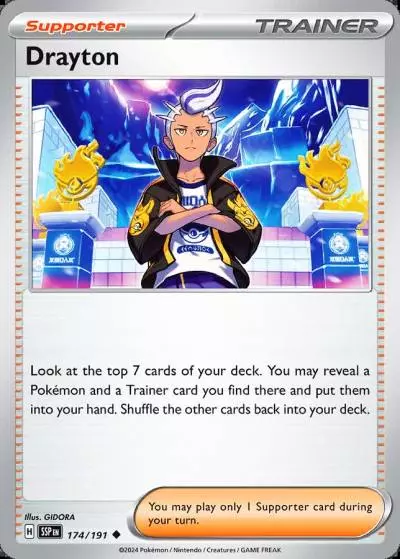 Drayton 174/191 Surging Sparks Pokemon card