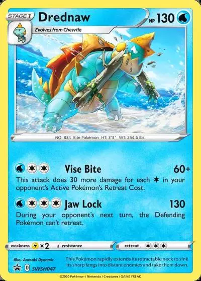Drednaw SWSH047/307 SWSH Black Star Promos Pokemon card