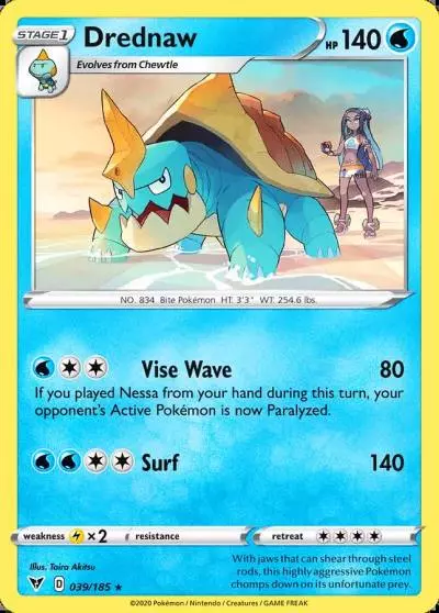 Drednaw 39/185 Vivid Voltage Pokemon card