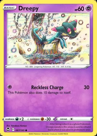 Dreepy 87/195 Silver Tempest Pokemon card