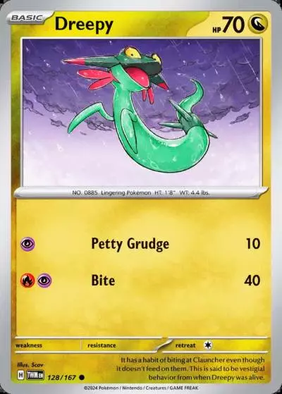 Dreepy 128/167 Twilight Masquerade Pokemon card
