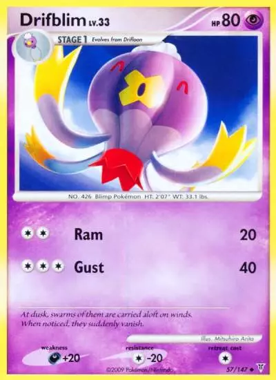 Drifblim 57/147 Supreme Victors Pokemon card