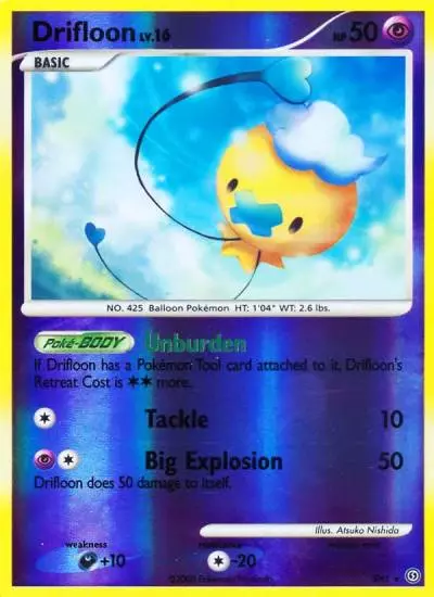 Drifloon SH1/100 Stormfront Pokemon card