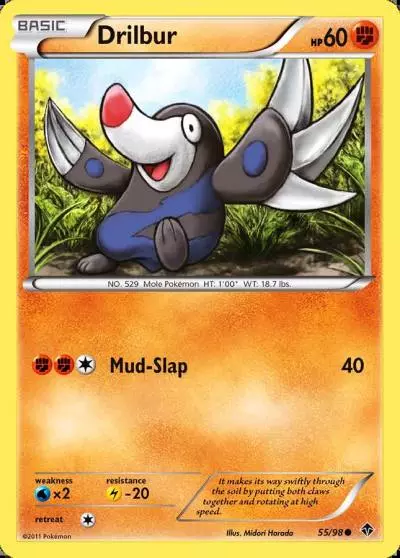 Drilbur 55/98 Emerging Powers Pokemon card