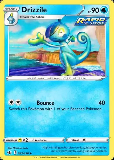 Drizzile 42/198 Chilling Reign Pokemon card