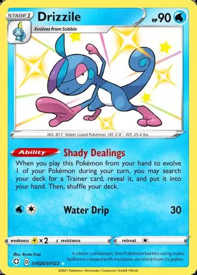Drizzile SV026/122 Shining Fates Shiny Vault Pokemon card