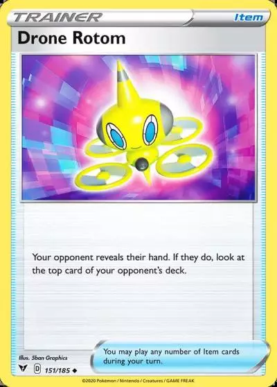 Drone Rotom 151/185 Vivid Voltage Pokemon card
