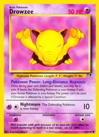 Drowzee 73/110 Legendary Collection Pokemon card