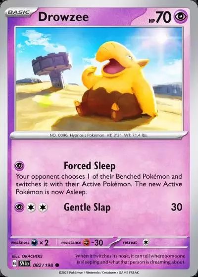 Drowzee 82/198 Scarlet & Violet Pokemon card