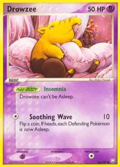 Drowzee 54/109 Team Rocket Returns Pokemon card