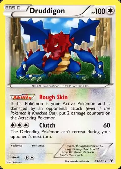 Druddigon 89/101 Noble Victories Pokemon card