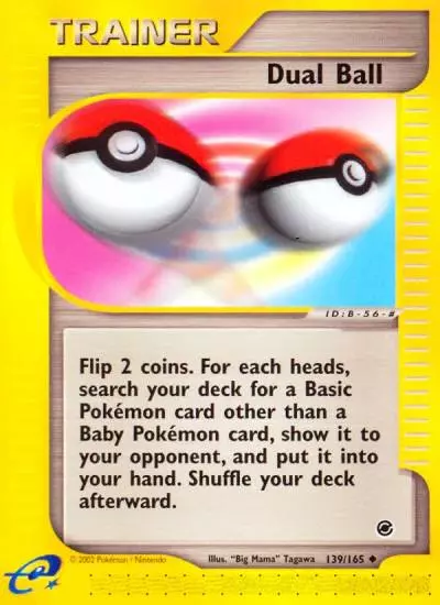 Dual Ball 139/165 Expedition Base Set Pokemon card