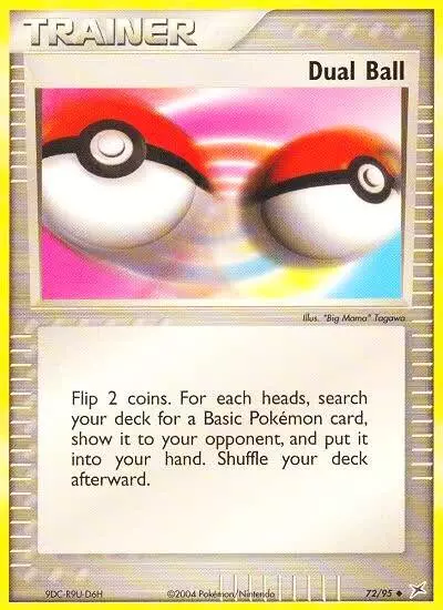 Dual Ball 72/95 Team Magma vs Team Aqua Pokemon card