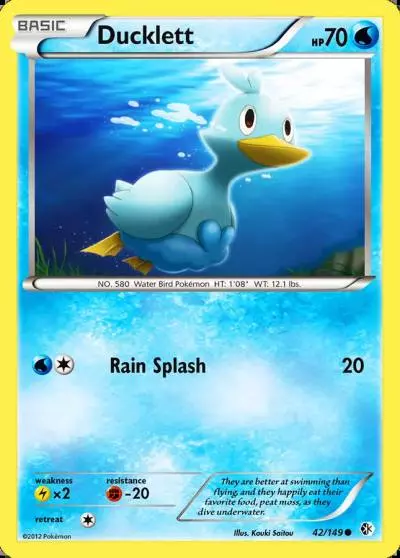 Ducklett 42/149 Boundaries Crossed Pokemon card