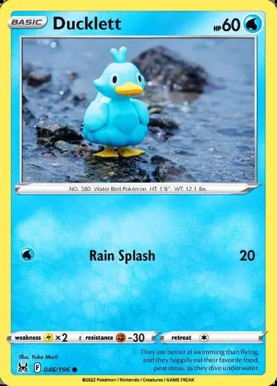 Ducklett 46/196 Lost Origin Pokemon card