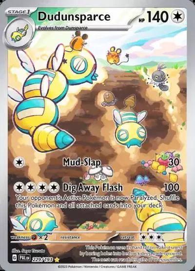 Dudunsparce 229/193 Paldea Evolved Pokemon card