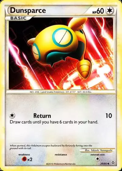 Dunsparce 29/95 HS—Unleashed Pokemon card
