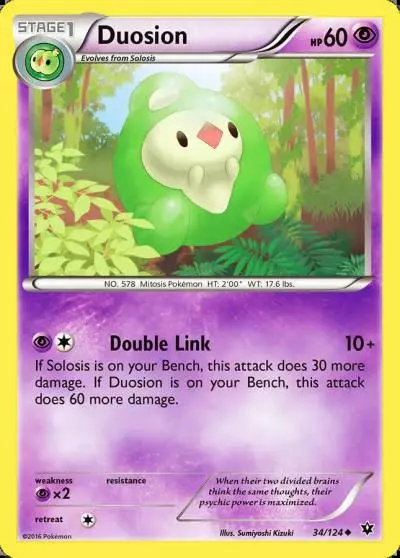 Duosion 34/124 Fates Collide Pokemon card