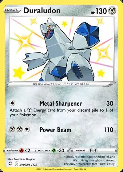 Duraludon SV092/122 Shining Fates Shiny Vault Pokemon card