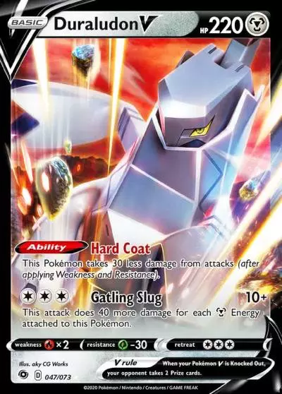 Duraludon V 47/73 Champion's Path Pokemon card