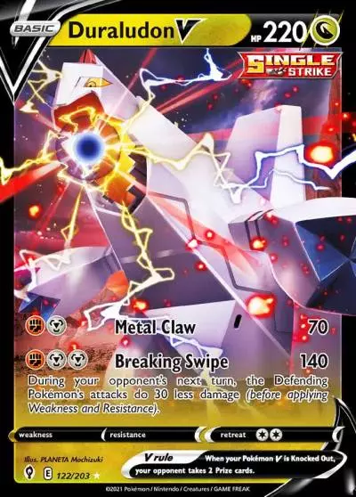 Duraludon V 122/203 Evolving Skies Pokemon card