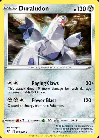 Duraludon 129/185 Vivid Voltage Pokemon card