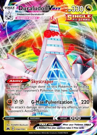 Duraludon VMAX 104/159 Crown Zenith Pokemon card