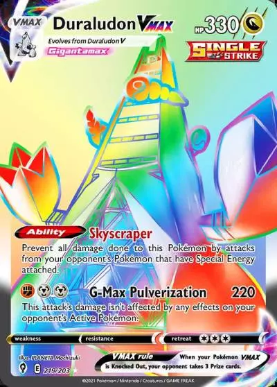 Duraludon VMAX 219/203 Evolving Skies Pokemon card