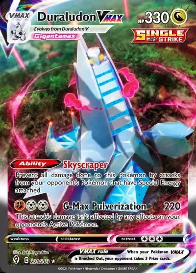 Duraludon VMAX 220/203 Evolving Skies Pokemon card