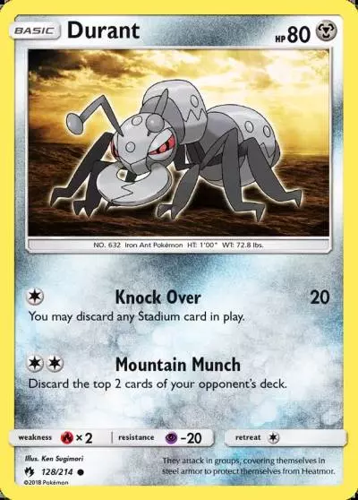 Durant 128/214 Lost Thunder Pokemon card