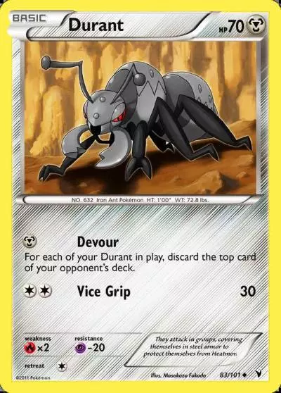 Durant 83/101 Noble Victories Pokemon card