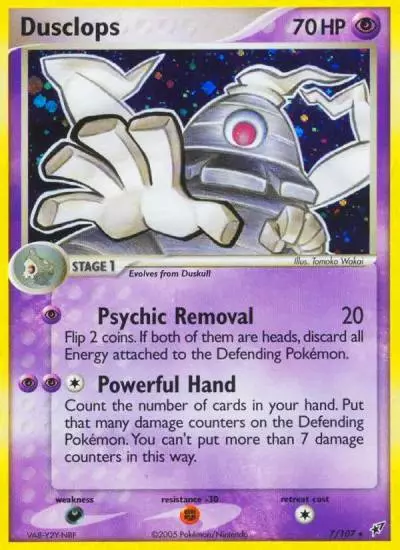 Dusclops 7/107 Deoxys Pokemon card