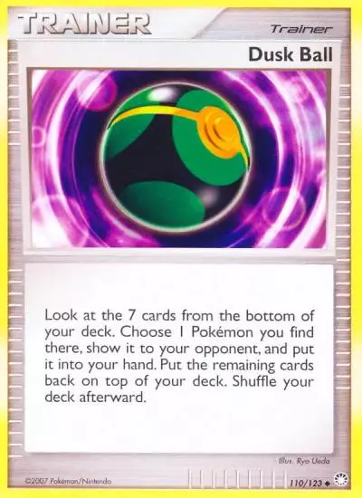 Dusk Ball 110/123 Mysterious Treasures Pokemon card