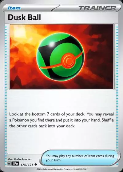 Dusk Ball 175/191 Surging Sparks Pokemon card