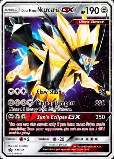 Dusk Mane Necrozma-GX SM102/248 SM Black Star Promos Pokemon card
