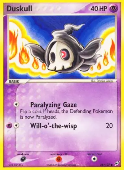 Duskull 58/107 Deoxys Pokemon card