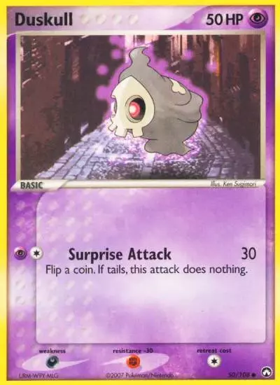 Duskull 50/108 Power Keepers Pokemon card