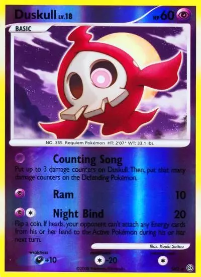 Duskull SH2/100 Stormfront Pokemon card